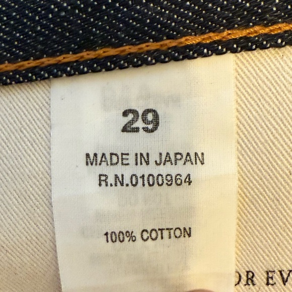 PRPS Noir “P00P01FBLD” Japanese Selvedge Jeans Made in Japan Raw Indigo Size 29 - Picture 14 of 15